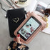 Women Bag Shoulder Transparent Bag Card Holders Girl Handbag Ladies PU Leather Clutch Phone Wallets Purse - ALU92990TUV