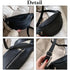 Women Black PU Leather Chest Luxurious Bags Fashionable Crossbody Waist Purse Unisex Fanny Bag Modern Traveling Bag