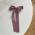 Women Cute Bowknot Big Hair Bow With Long Tassel Ribbon Charming Hair Clips Elegant Hairpin Design Hair Accessories