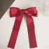 Women Cute Bowknot Big Hair Bow With Long Tassel Ribbon Charming Hair Clips Elegant Hairpin Design Hair Accessories