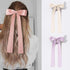 Women Cute Bowknot Big Hair Bow With Long Tassel Ribbon Charming Hair Clips Elegant Hairpin Design Hair Accessories