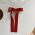 Women Cute Bowknot Big Hair Bow With Long Tassel Ribbon Charming Hair Clips Elegant Hairpin Design Hair Accessories - 5