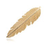 Women Elegant Leaf Feather Shaped Metal Gold Silver Hair Clip For Women Simple Design Ladies Hair Barrettes - 10