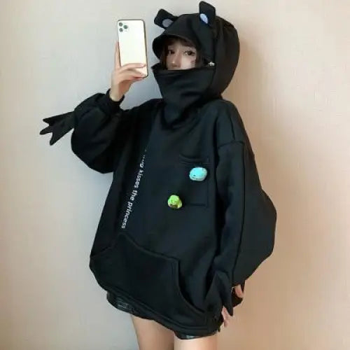 Women Hoodie Frog Pullover Winter Sense Hooded Casual Sweatshirts Autumn Embroidery Loose - Treko - Casual Tracksuit, Cool Fashion, Cool Hoodies, Hoodies, Jaket Hoodies, Loose Hoodies, Luxury Hoodies, Male Fashion, men fashion, Men Hoodies, Modern Hoodies, Multi Pockets Hoodies, New Hoodies, Stylish Hoodies, Zipper Hooded- Stevvex.com