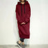 Women Loose Long Hoodie Casual Solid Color Hooded Sweatshirts Student's Autumn Winter Baggy Pullover Oversized Sweatshirt Dress - STEVVEX Fashion - 722, Autumn Hoodie, baggy hoodie, casual clothes, clothes, Hoodie, long hoodie, loose long hoodie, Oversized Hoodie, Pullover, sweatshirt, Sweatshirt Dress, Winter Hoodie, women clothes, women hoodie - Stevvex.com