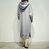 Women Loose Long Hoodie Casual Solid Color Hooded Sweatshirts Student's Autumn Winter Baggy Pullover Oversized Sweatshirt Dress - STEVVEX Fashion - 722, Autumn Hoodie, baggy hoodie, casual clothes, clothes, Hoodie, long hoodie, loose long hoodie, Oversized Hoodie, Pullover, sweatshirt, Sweatshirt Dress, Winter Hoodie, women clothes, women hoodie - Stevvex.com