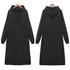 Women Loose Long Hoodie Casual Solid Color Hooded Sweatshirts Student's Autumn Winter Baggy Pullover Oversized Sweatshirt Dress - STEVVEX Fashion - 722, Autumn Hoodie, baggy hoodie, casual clothes, clothes, Hoodie, long hoodie, loose long hoodie, Oversized Hoodie, Pullover, sweatshirt, Sweatshirt Dress, Winter Hoodie, women clothes, women hoodie - Stevvex.com