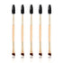 Women Makeup Brush 5Pcs Professional Black Eyebrow Inclined Flat Angled Brush Makeup Tool Wooden Pole Eyeliner