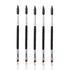 Women Makeup Brush 5Pcs Professional Black Eyebrow Inclined Flat Angled Brush Makeup Tool Wooden Pole Eyeliner