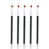 Women Makeup Brush 5Pcs Professional Black Eyebrow Inclined Flat Angled Brush Makeup Tool Wooden Pole Eyeliner