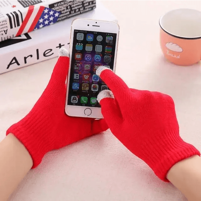 Women New Wool Knitted Gloves Winter Warm Thick Touch Screen Gloves Solid Mittens For Women For Winter 2021 - Treko - 2021 trends, birthday gifts, breathable gloves, comfortable gloves, fashion 2021, fashionable gloves, new trend 2021, stylish gloves, trends 2021, trendy gloves, winter gloves- Stevvex.com