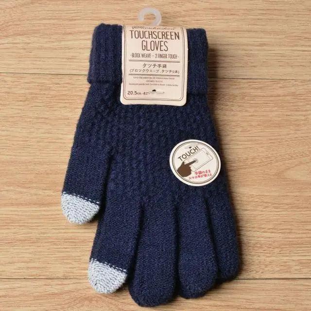 Women New Wool Knitted Gloves Winter Warm Thick Touch Screen Gloves Solid Mittens For Women For Winter 2021 - Treko - 2021 trends, birthday gifts, breathable gloves, comfortable gloves, fashion 2021, fashionable gloves, new trend 2021, stylish gloves, trends 2021, trendy gloves, winter gloves- Stevvex.com