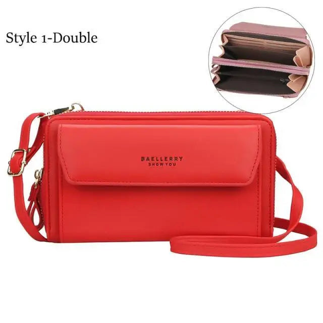 Women Pu Leather Double Layer Large Portable Crossbody Capacity Card Holders Handbags - Trendy Portable Crossbody Handbags - ALLURELATION - 575, Bag, Bags, Bags for Girls, Bags for Ladies, Bags For Teenagers, Bags For Women, Bags in Demand, Bags in Sale, Best Selling Bags, Birthday Gift, Card Holders Girl Handbag, Chain strap bag, Cross Body Bags, Crossbody Bags, Cute Short Purses, Women bag, Women Bags - Stevvex.com