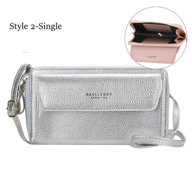 Women Pu Leather Double Layer Large Portable Crossbody Capacity Card Holders Handbags - Trendy Portable Crossbody Handbags - ALLURELATION - 575, Bag, Bags, Bags for Girls, Bags for Ladies, Bags For Teenagers, Bags For Women, Bags in Demand, Bags in Sale, Best Selling Bags, Birthday Gift, Card Holders Girl Handbag, Chain strap bag, Cross Body Bags, Crossbody Bags, Cute Short Purses, Women bag, Women Bags - Stevvex.com