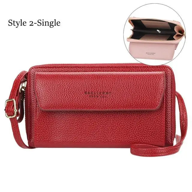 Women Pu Leather Double Layer Large Portable Crossbody Capacity Card Holders Handbags - Trendy Portable Crossbody Handbags - ALLURELATION - 575, Bag, Bags, Bags for Girls, Bags for Ladies, Bags For Teenagers, Bags For Women, Bags in Demand, Bags in Sale, Best Selling Bags, Birthday Gift, Card Holders Girl Handbag, Chain strap bag, Cross Body Bags, Crossbody Bags, Cute Short Purses, Women bag, Women Bags - Stevvex.com