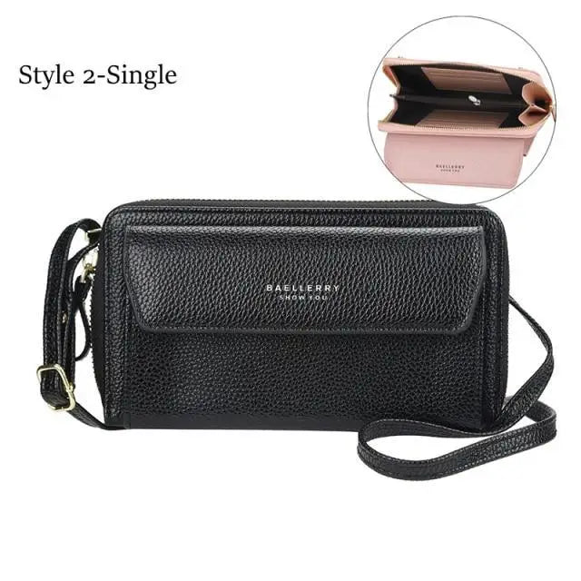 Women Pu Leather Double Layer Large Portable Crossbody Capacity Card Holders Handbags - Trendy Portable Crossbody Handbags - ALLURELATION - 575, Bag, Bags, Bags for Girls, Bags for Ladies, Bags For Teenagers, Bags For Women, Bags in Demand, Bags in Sale, Best Selling Bags, Birthday Gift, Card Holders Girl Handbag, Chain strap bag, Cross Body Bags, Crossbody Bags, Cute Short Purses, Women bag, Women Bags - Stevvex.com