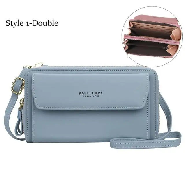 Women Pu Leather Double Layer Large Portable Crossbody Capacity Card Holders Handbags - Trendy Portable Crossbody Handbags - ALLURELATION - 575, Bag, Bags, Bags for Girls, Bags for Ladies, Bags For Teenagers, Bags For Women, Bags in Demand, Bags in Sale, Best Selling Bags, Birthday Gift, Card Holders Girl Handbag, Chain strap bag, Cross Body Bags, Crossbody Bags, Cute Short Purses, Women bag, Women Bags - Stevvex.com