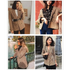 Women’s Fashionable Office Wear Double Breasted Plaid Blazer Coat Vintage Long Sleeve Pockets Female Outerwear Chic