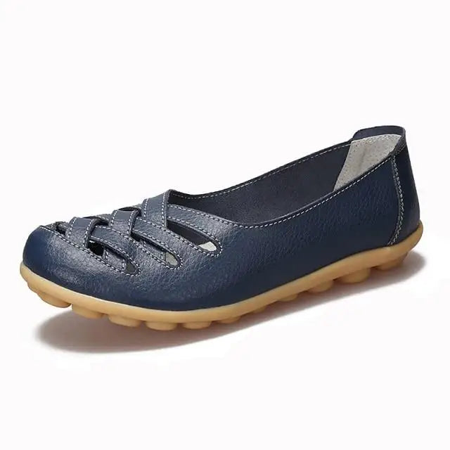 Women's Genuine Leather Flats Sandals Elegant Comfortable Soft Non Slip Design For Women - ALLURELATION - 502, Beach Sandals, Casual Womens Shoes, Classic Women's Sandals, Comfort Sandals, Elegant Sandals, Fashion Sandals, Flats Sandals, Genuine Leather Sandals, Non Slip Sandals, Sandals, Shoes, Stylish Sandals, Summer Sandals, White Sandals, Women Sandals, Women Shoes, Womens Sandals, Womens Shoes - Stevvex.com