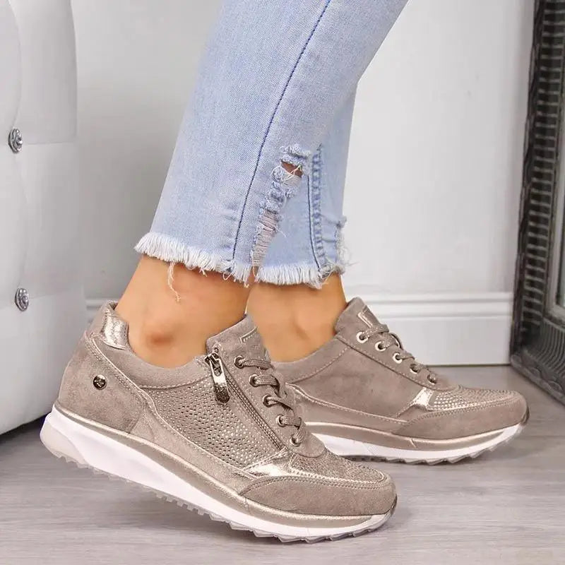 Women's Shake Sneakers Fashion Sport Comfortable Non Slip Strong Sneakers - ALLURELATION - 502, Elegant Sneakers, Luxury Sneakers, Sneakers, Sport Sneakers, Sport Women Sneakers, Strong Sneakers, Stylish Sneakers, Summer Sneakers, Water Sneakers, Women Sneakers, Womens Sneakers - Stevvex.com