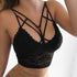 Women Sexy Underwear Black Lace Bralette Push Up Bras For Women Sleeveless Plus Size Bras For Female - Black / S