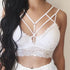 Women Sexy Underwear Black Lace Bralette Push Up Bras For Women Sleeveless Plus Size Bras For Female - White / L