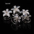 Women Shiny Flower Single Spiral Hairpin Modern Hair Pin Clip Beautiful 5 Hairpins For Ladies - STIL6587GBGUU