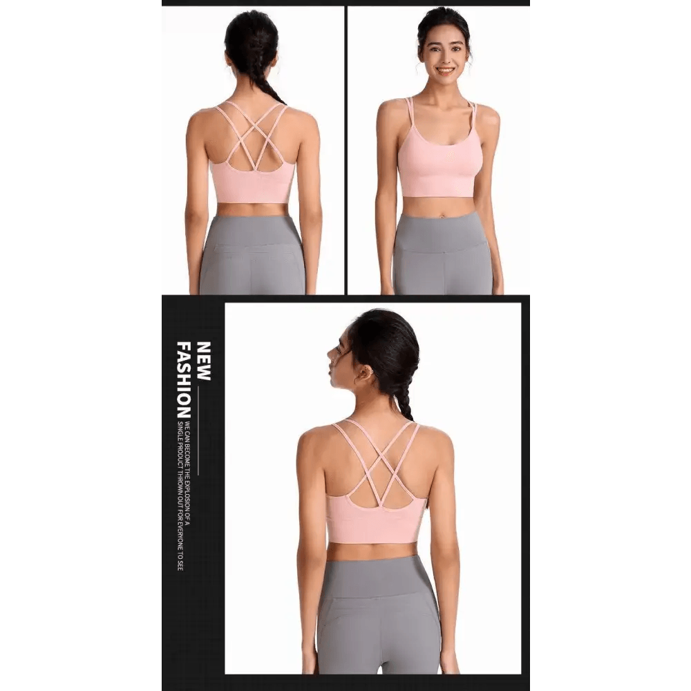 Women Sports Bra Sexy Brathable Sports Top Yoga Bra Push Up Top Female Gym Fitness Sports Underwear Female Seamless bra - ALLURELATION - 570, attractive Bra, Back Strips Bra, Beauty Back Bra, Best Fit Bra, Best Selling ladies Undergarments, Bra, Bra for Girls, Bra For Ladies, Bra for Women, Brassiere, Breathable Bra, Elegance Undergarments, Gift Bras, Hot Sale Bra, Luxury Bra, Modern Body Fit Bra, Push Up Bras, Seamless Bra, Sporta Bra, Stylish Hot Look Bra, Vintage Style Bra, Yoga Fit Top - Stevvex.com