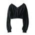 Women Sexy Sweatshirt Streetwear Hoodies Hip Pop Crop Top Female Long Sleeve Deep V Neck Pullovers - Treko - Cool Fashion, Cool Hoodies, Hoodies, Hoodies And Pants, Hoodies Sweatshirts, Jacket Hoodies, Loose Hoodies, Luxury Hoodies, Modern Hoodies, Multi Pockets Hoodies.  2021 dress, New Hoodies, New Sweatshirt, Stylish Hoodies, Sweatshirt, Women hoodie, Zipper Hooded- Stevvex.com