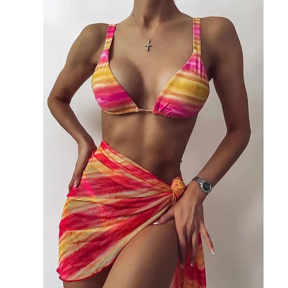 Women Swimsuit High Quality Thong Bikinis Set Swimwear Female Bathing Suit 3 Piece Set Swimsuits - STEVVEX Fashion - 3 piece set bikini, 711, beach bikini, beach swimsuit, bikini set, Bikinis Set, female bathing suit, Female Bikinis Set, swimsuit, woman, woman bikini, woman swimsuit, Woman swimwear, women bikini, women swimwear - Stevvex.com