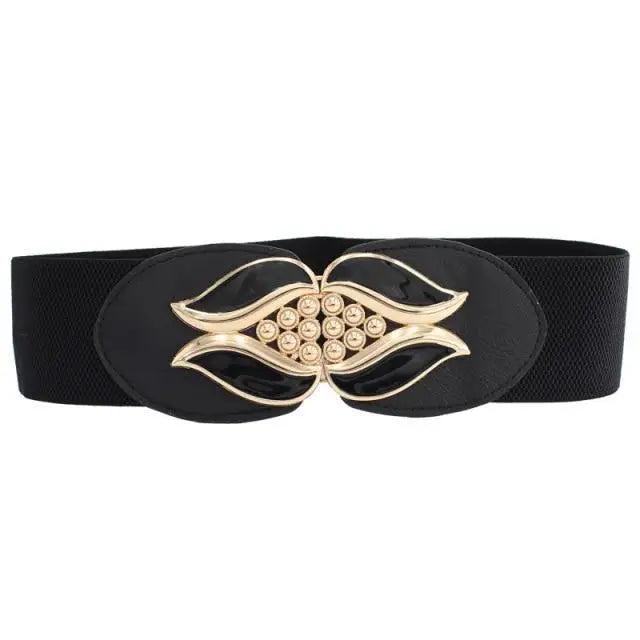 Women Vintage Stretch Belt Unique Black Elastic Design Stretchy Luxury Waistband Stylish Women Waist Belts - STEVVEX Fashion - 702, belt, belt for women, belts, black belt, black elastic belt, casual belt, classic belt, elastic belt, elegant belt, elegant black belt, fashion belt, party belt, retro belt, stretchy belt, stylish belt, trendy belt, vintage belt, waistband, waistband for women, women belts - Stevvex.com