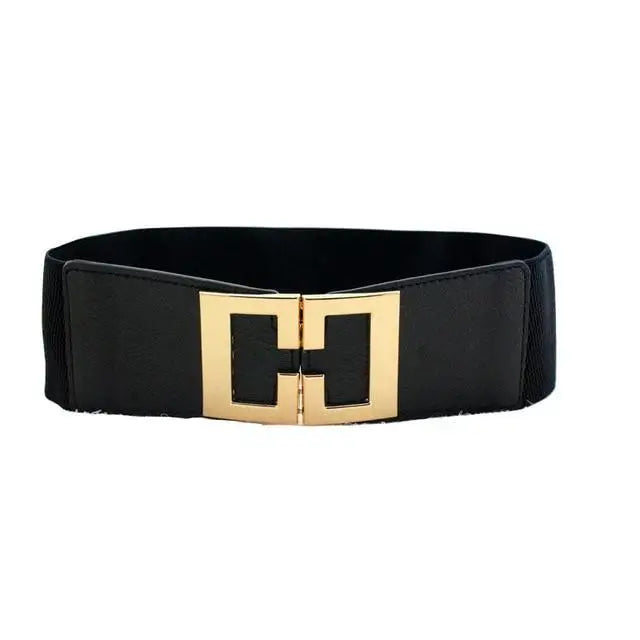 Women Vintage Stretch Belt Unique Black Elastic Design Stretchy Luxury Waistband Stylish Women Waist Belts - STEVVEX Fashion - 702, belt, belt for women, belts, black belt, black elastic belt, casual belt, classic belt, elastic belt, elegant belt, elegant black belt, fashion belt, party belt, retro belt, stretchy belt, stylish belt, trendy belt, vintage belt, waistband, waistband for women, women belts - Stevvex.com