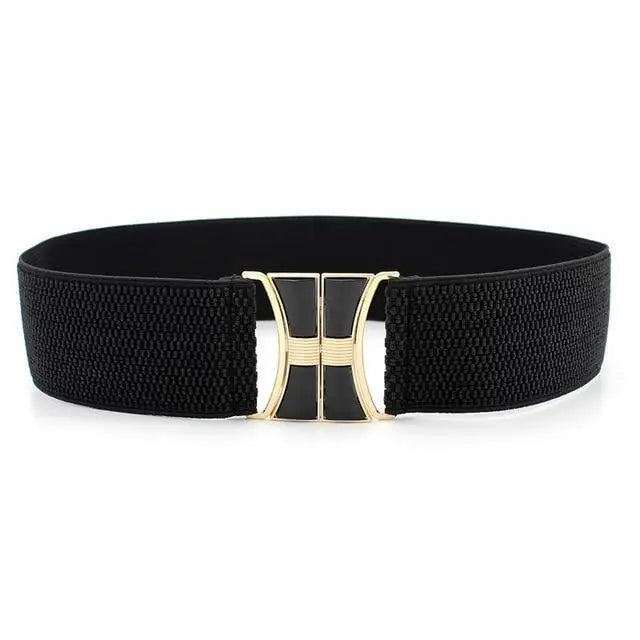 Women Vintage Stretch Belt Unique Black Elastic Design Stretchy Luxury Waistband Stylish Women Waist Belts - STEVVEX Fashion - 702, belt, belt for women, belts, black belt, black elastic belt, casual belt, classic belt, elastic belt, elegant belt, elegant black belt, fashion belt, party belt, retro belt, stretchy belt, stylish belt, trendy belt, vintage belt, waistband, waistband for women, women belts - Stevvex.com