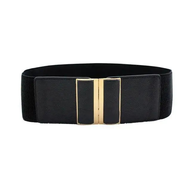 Women Vintage Stretch Belt Unique Black Elastic Design Stretchy Luxury Waistband Stylish Women Waist Belts - STEVVEX Fashion - 702, belt, belt for women, belts, black belt, black elastic belt, casual belt, classic belt, elastic belt, elegant belt, elegant black belt, fashion belt, party belt, retro belt, stretchy belt, stylish belt, trendy belt, vintage belt, waistband, waistband for women, women belts - Stevvex.com