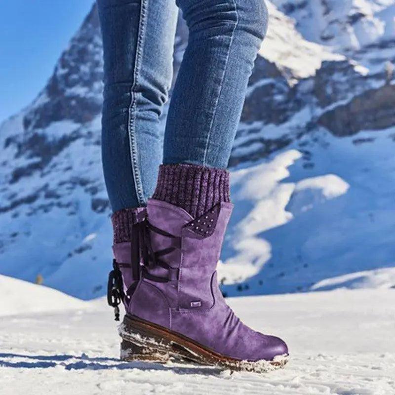 Women Winter Boots Strong Hoof Heels Fashion Comfort Warm Design - ALLURELATION - 502, Black Boots, Boots, Fashion Boots, Shoes, Strong Boots, Stylish Boots, Waterproof Boots, Winter Boots, Winter Women Boots, Women Boots, Women Shoes, Womens Boots - Stevvex.com