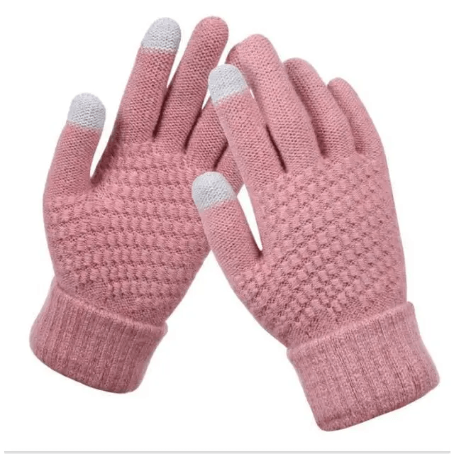 Women Winter Touch Screen Gloves 2021 Thicken Warm Knitted Stretch Gloves  For Winter Wool Full Finger Outdoor Skiing Gloves - Treko - 2021 trends, birthday gifts, breathable gloves, comfortable gloves, fashion 2021, fashionable gloves, gloves for winter, gloves for women, new trend 2021, stylish gloves, trends 2021, trendy gloves, winter, winter clothes, winter gloves- Stevvex.com