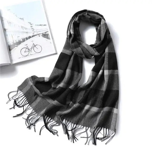 2021 Women Winter Warm Scarf Shawl Fashion Plain  Soft Long Scarves For Women Casual Wear Travel Friendly Scarfs - Treko - 2021 trends, beach scarfs, birthday gifts, casual scarfs, fashion 2021, fashion scarfs, fashionable scarfs, new trend 2021, scarfs, scarfs for women, stylish scarfs, travel scarfs, trends 2021, trendy fashionable scarfs, trendy scarfs, trendy scarfs 021, trendy scarfs for women, winter scarfs- Stevvex.com