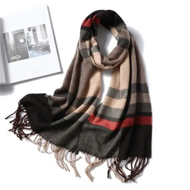 2021 Women Winter Warm Scarf Shawl Fashion Plain  Soft Long Scarves For Women Casual Wear Travel Friendly Scarfs - Treko - 2021 trends, beach scarfs, birthday gifts, casual scarfs, fashion 2021, fashion scarfs, fashionable scarfs, new trend 2021, scarfs, scarfs for women, stylish scarfs, travel scarfs, trends 2021, trendy fashionable scarfs, trendy scarfs, trendy scarfs 021, trendy scarfs for women, winter scarfs- Stevvex.com