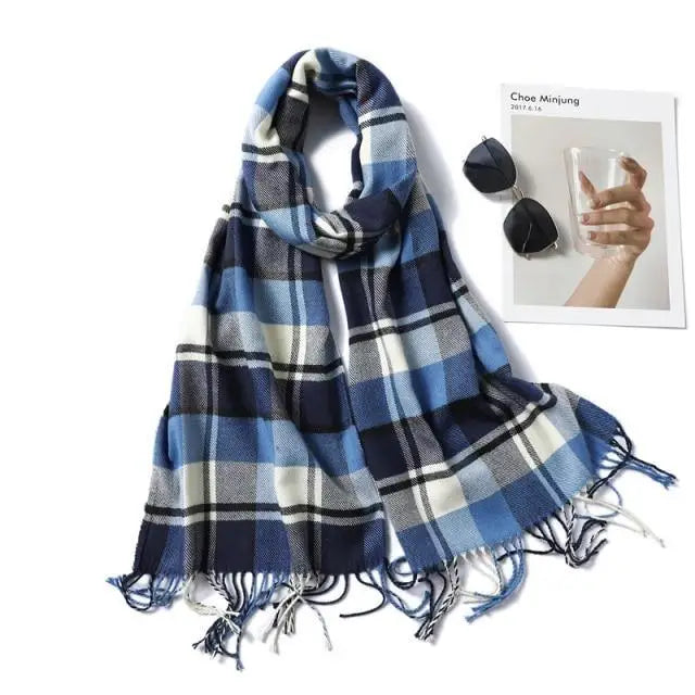 2021 Women Winter Warm Scarf Shawl Fashion Plain  Soft Long Scarves For Women Casual Wear Travel Friendly Scarfs - Treko - 2021 trends, beach scarfs, birthday gifts, casual scarfs, fashion 2021, fashion scarfs, fashionable scarfs, new trend 2021, scarfs, scarfs for women, stylish scarfs, travel scarfs, trends 2021, trendy fashionable scarfs, trendy scarfs, trendy scarfs 021, trendy scarfs for women, winter scarfs- Stevvex.com