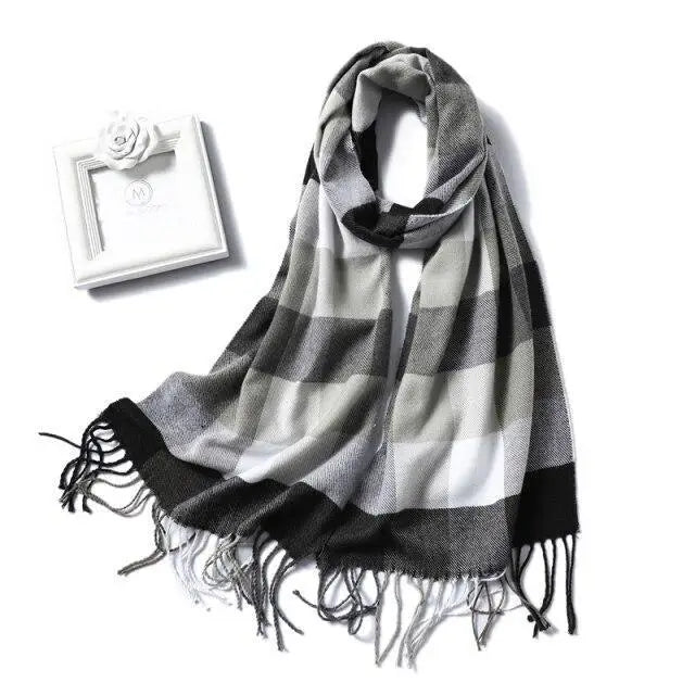 2021 Women Winter Warm Scarf Shawl Fashion Plain  Soft Long Scarves For Women Casual Wear Travel Friendly Scarfs - Treko - 2021 trends, beach scarfs, birthday gifts, casual scarfs, fashion 2021, fashion scarfs, fashionable scarfs, new trend 2021, scarfs, scarfs for women, stylish scarfs, travel scarfs, trends 2021, trendy fashionable scarfs, trendy scarfs, trendy scarfs 021, trendy scarfs for women, winter scarfs- Stevvex.com