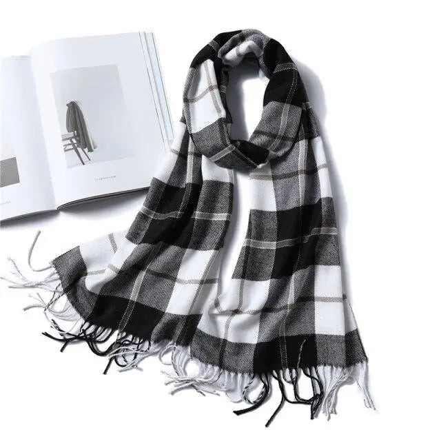 2021 Women Winter Warm Scarf Shawl Fashion Plain  Soft Long Scarves For Women Casual Wear Travel Friendly Scarfs - Treko - 2021 trends, beach scarfs, birthday gifts, casual scarfs, fashion 2021, fashion scarfs, fashionable scarfs, new trend 2021, scarfs, scarfs for women, stylish scarfs, travel scarfs, trends 2021, trendy fashionable scarfs, trendy scarfs, trendy scarfs 021, trendy scarfs for women, winter scarfs- Stevvex.com