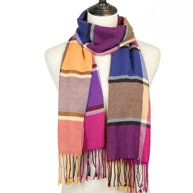 2021 Women Winter Warm Scarf Shawl Fashion Plain  Soft Long Scarves For Women Casual Wear Travel Friendly Scarfs - Treko - 2021 trends, beach scarfs, birthday gifts, casual scarfs, fashion 2021, fashion scarfs, fashionable scarfs, new trend 2021, scarfs, scarfs for women, stylish scarfs, travel scarfs, trends 2021, trendy fashionable scarfs, trendy scarfs, trendy scarfs 021, trendy scarfs for women, winter scarfs- Stevvex.com