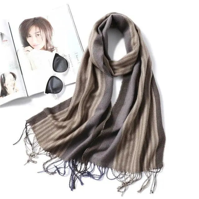 2021 Women Winter Warm Scarf Shawl Fashion Plain  Soft Long Scarves For Women Casual Wear Travel Friendly Scarfs - Treko - 2021 trends, beach scarfs, birthday gifts, casual scarfs, fashion 2021, fashion scarfs, fashionable scarfs, new trend 2021, scarfs, scarfs for women, stylish scarfs, travel scarfs, trends 2021, trendy fashionable scarfs, trendy scarfs, trendy scarfs 021, trendy scarfs for women, winter scarfs- Stevvex.com