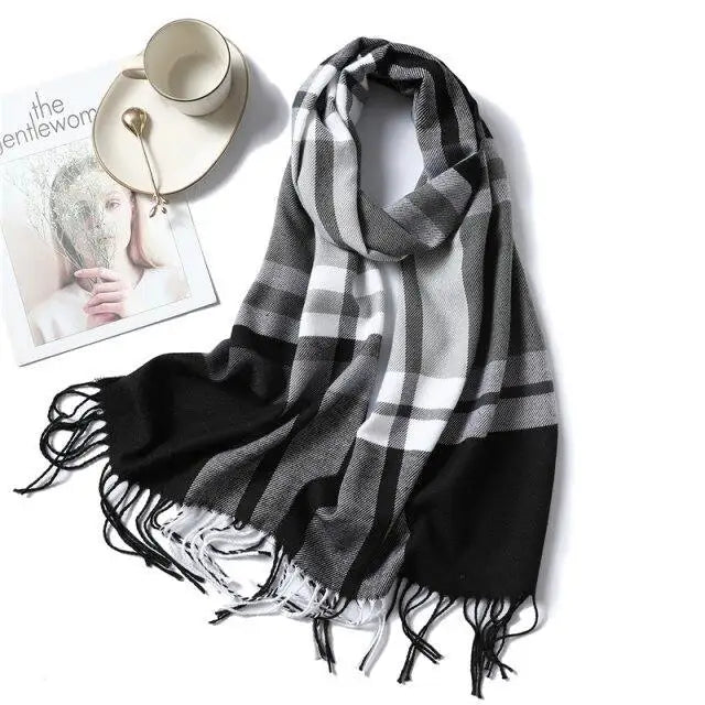 2021 Women Winter Warm Scarf Shawl Fashion Plain  Soft Long Scarves For Women Casual Wear Travel Friendly Scarfs - Treko - 2021 trends, beach scarfs, birthday gifts, casual scarfs, fashion 2021, fashion scarfs, fashionable scarfs, new trend 2021, scarfs, scarfs for women, stylish scarfs, travel scarfs, trends 2021, trendy fashionable scarfs, trendy scarfs, trendy scarfs 021, trendy scarfs for women, winter scarfs- Stevvex.com