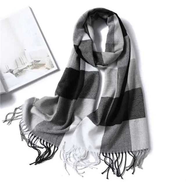 2021 Women Winter Warm Scarf Shawl Fashion Plain  Soft Long Scarves For Women Casual Wear Travel Friendly Scarfs - Treko - 2021 trends, beach scarfs, birthday gifts, casual scarfs, fashion 2021, fashion scarfs, fashionable scarfs, new trend 2021, scarfs, scarfs for women, stylish scarfs, travel scarfs, trends 2021, trendy fashionable scarfs, trendy scarfs, trendy scarfs 021, trendy scarfs for women, winter scarfs- Stevvex.com