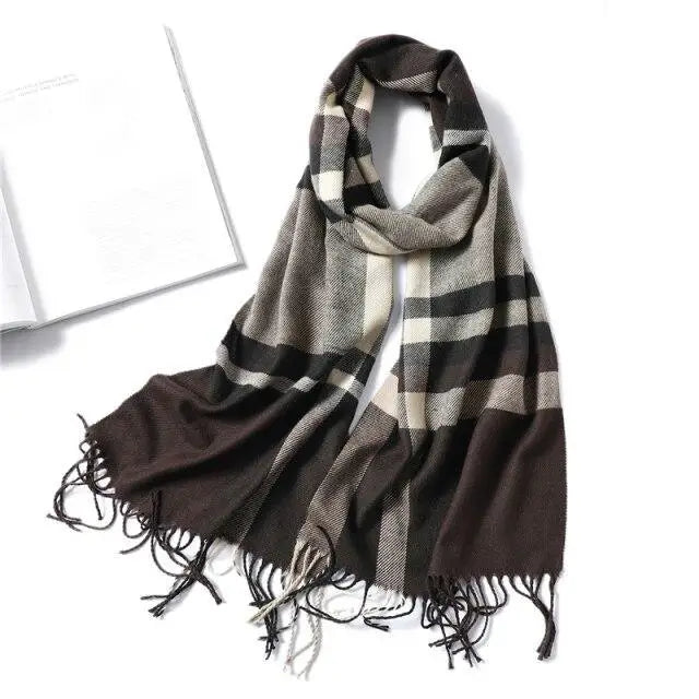 2021 Women Winter Warm Scarf Shawl Fashion Plain  Soft Long Scarves For Women Casual Wear Travel Friendly Scarfs - Treko - 2021 trends, beach scarfs, birthday gifts, casual scarfs, fashion 2021, fashion scarfs, fashionable scarfs, new trend 2021, scarfs, scarfs for women, stylish scarfs, travel scarfs, trends 2021, trendy fashionable scarfs, trendy scarfs, trendy scarfs 021, trendy scarfs for women, winter scarfs- Stevvex.com