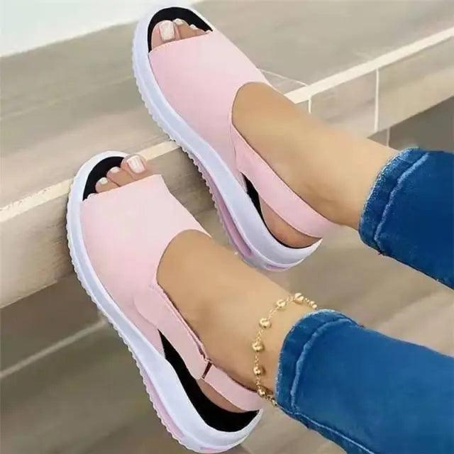 Womens Casual Stylish Sandals Summer Flats Elegant Comfort Buckle Strap Fashion Design - ALLURELATION - 502, Beach Sandals, Black Sandals, Buckle Strap, Buckle Strap Sandals, Elegant Sandals, Exclusive Womens Sandals, Fashion Sandals, Flats Sandals, Luxury Sandals, Modern Sandals, New Style, Women Sandals, Womens Sandals - Stevvex.com