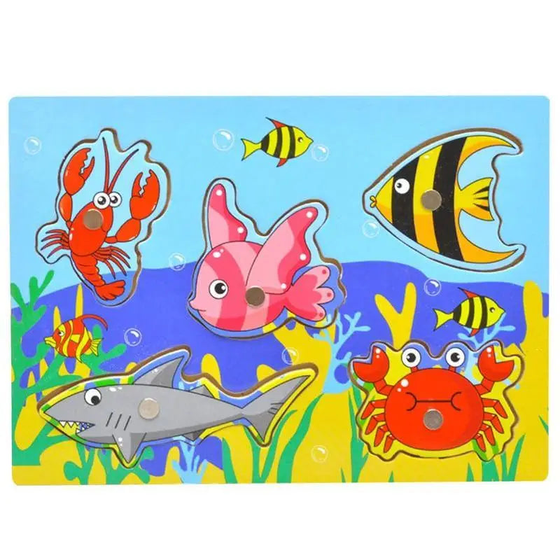 Wooden Magnetic Ocean Fishing Toy Game & Puzzle Board Juguetes Fish Magnet Toy Educational Outdoor Fun for Child Gift - STEVVEX Baby - baby, baby games, birthday gifts, brain teasers, christmas gifts, educatinal games, fishes, fun, gifts for kids, learning games, mind storming, newyear gifts - Stevvex.com