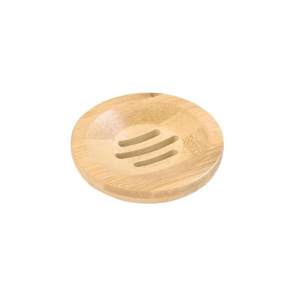 Wooden Natural Bamboo Soap Dishes Tray Holder Storage Soap Rack Plate Box Container Portable Bathroom Soap Dish Storage