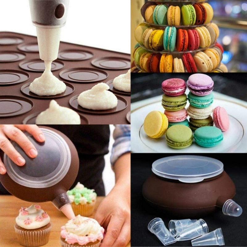 1-2pc/set Large Macaroon Kit Silicone Mat Non-Stick Baking Mold Set 48 Capacity Pot Cake Decorating Supplies Macaron Silicone Mat Non-Stick Silicone Macaron Reusable Baking Mold Set - ALLURELATION - 544, Baking Cup, Baking Mold, Baking Tools, Best Selling Molds, Cake Molds, Chocolate Mold, Cookie Molds, Cupcake, Decoration Molds, Decoration Tool, Donut Molds, Fondant Mold, Food Decoration, High Quality Molds, Kitchen Accessories, Kitchen Baking Mold, Latest Molds, Molds, Moulds, Silicone Molds - Stevvex.com